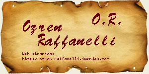 Ozren Raffanelli vizit kartica